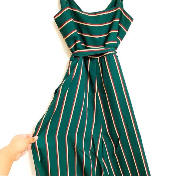 NWT BB Dakota Cross the Line Hunter Green Revolve Jumpsuit - Picture 9 of 9